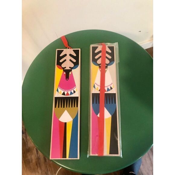 NIP Holiday ornament wall hanging Geometric COLOR BLOCK Reversible Reindeer Gift - Picture 5 of 16